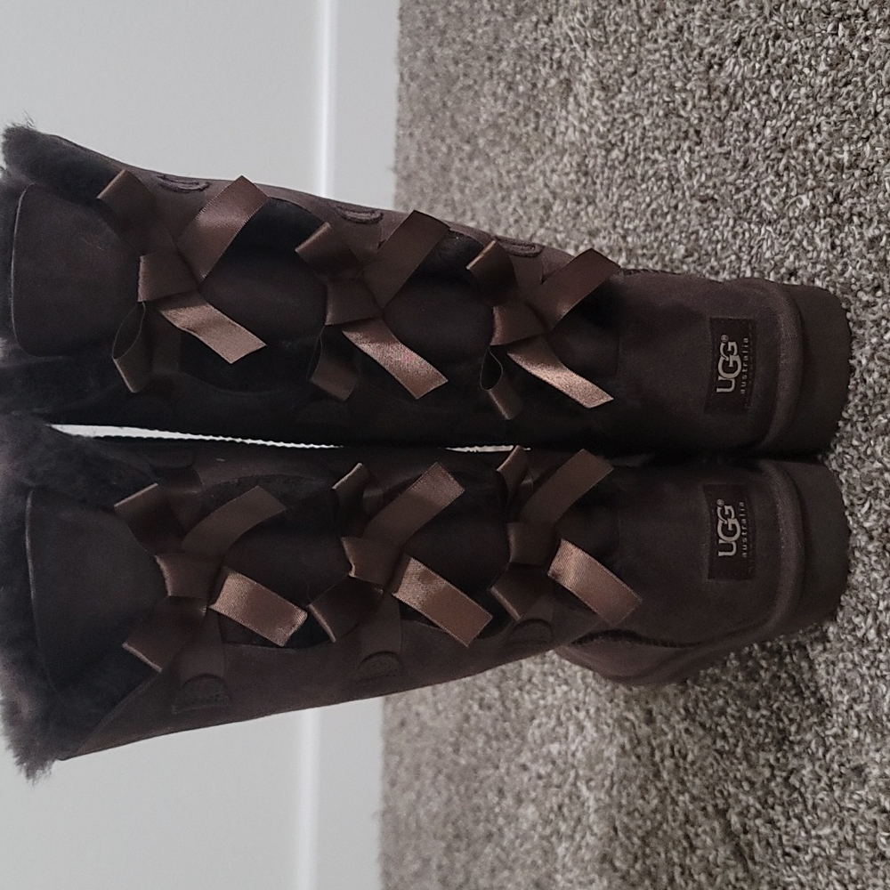 Ugg Women's Bailey Bow Tall Boots in Brown